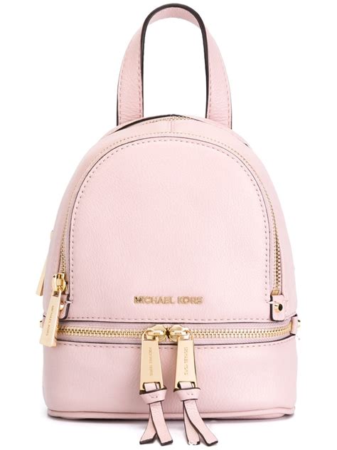 michael kors rhea pink floral backpack|Michael Kors clear backpack.